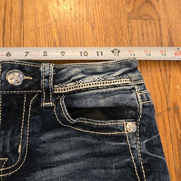 Miss Me Standard Skinny Women's Sz 26 Embellished Pockets Jeans - Picture 7 of 14